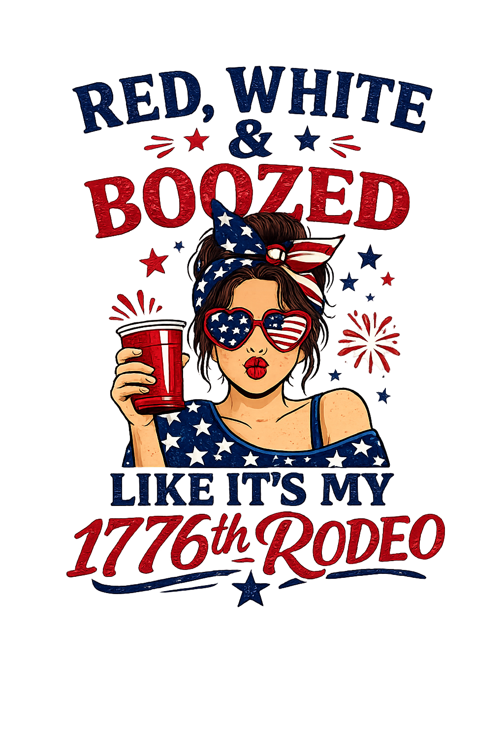 4th of July Shirt Decal Transfer